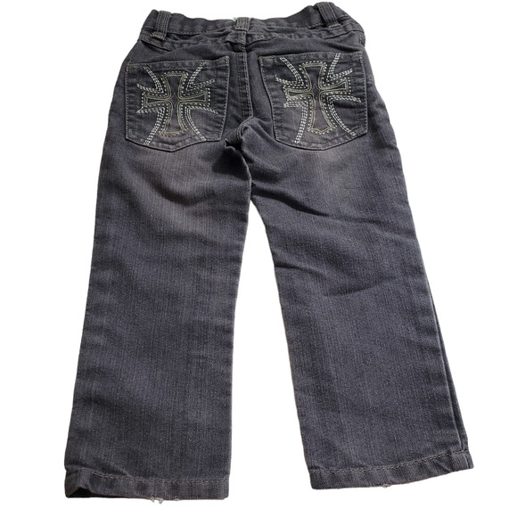 American Hawk Baby Boys Jeans Size 3T Toddler Grey Pockets - Picture 3 of 6